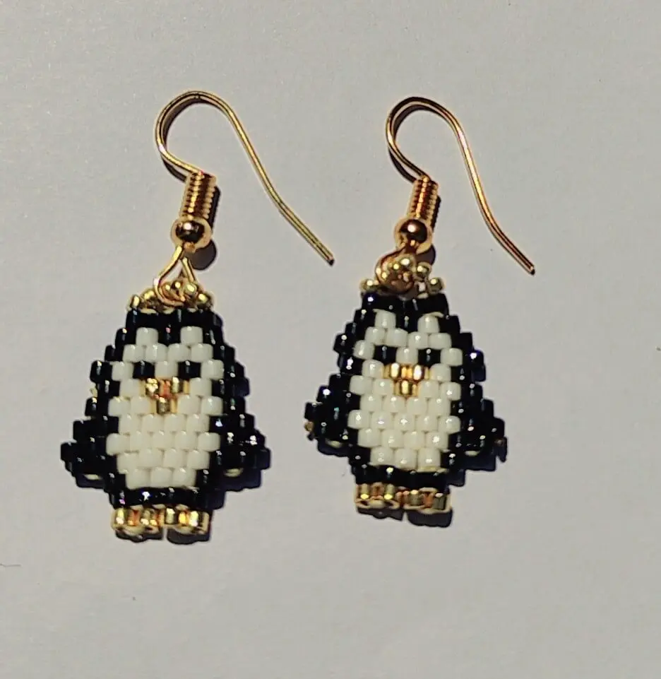 Penguin earrings